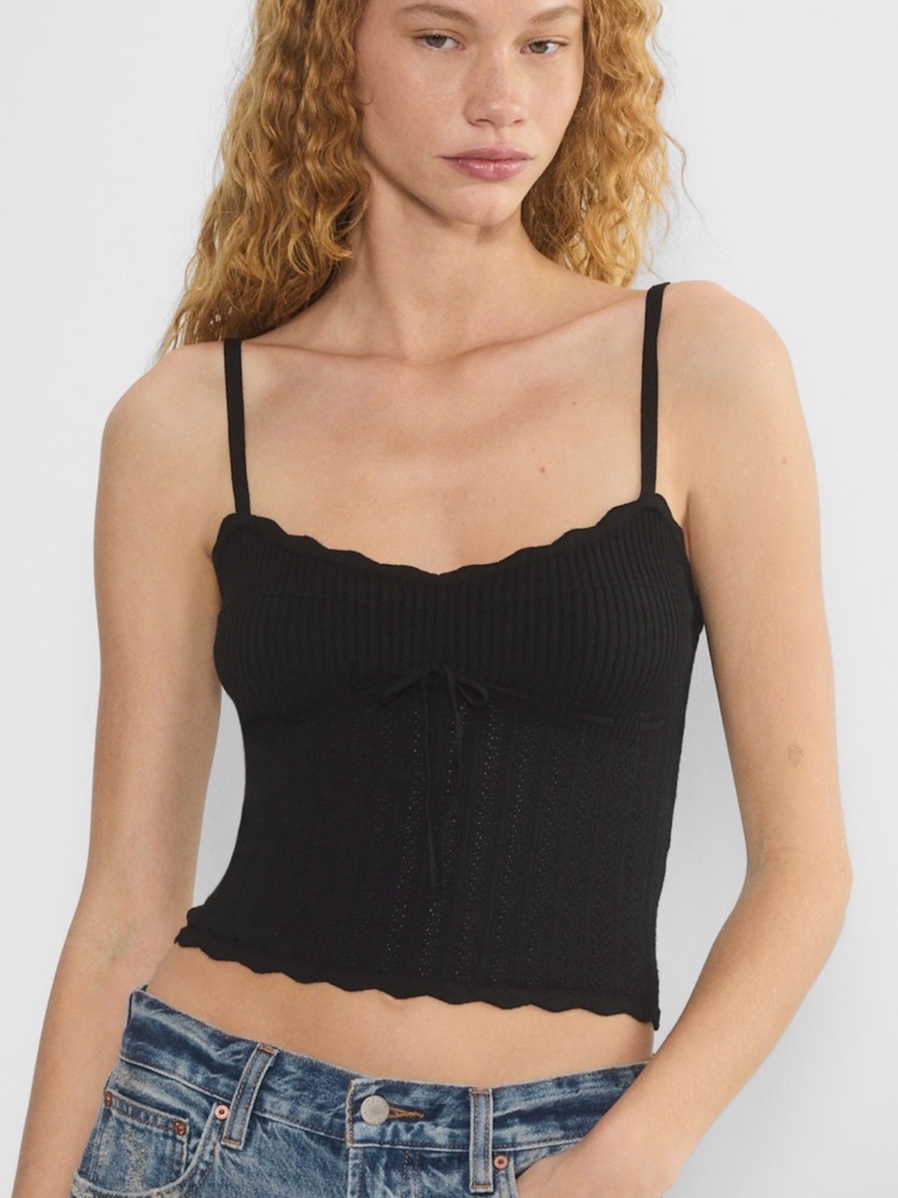 Red Soloist Tank Ribbed knit Cami Tank - Size XXS